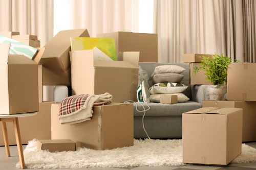 Clean and organized storage unit interior in Woodside