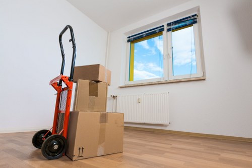 Careful loading of furniture and fragile items for Woodside removals