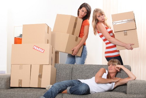Woodside homeowner using mobile storage during renovation
